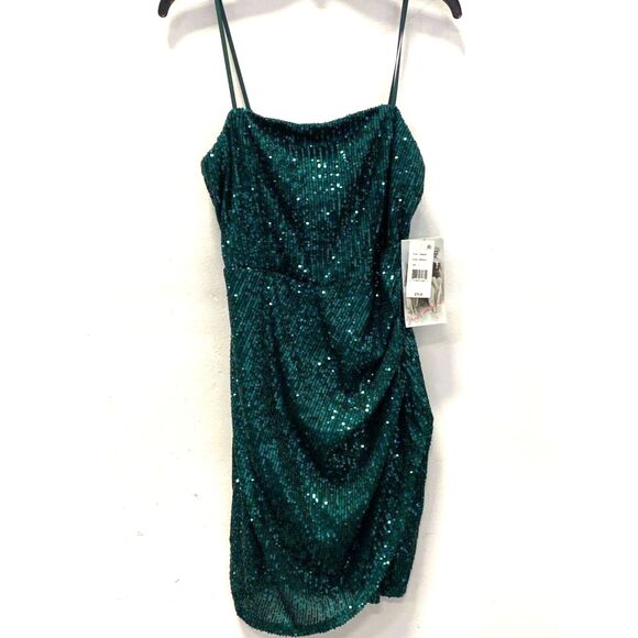 Honey and Rosie Green Sequined Dress - Picture 1 of 5